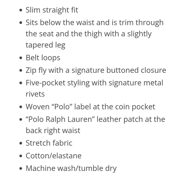 Ralph Lauren Sz 34/30 VERICK Slim Straight Khaki Jeans - Picture 4 of 16